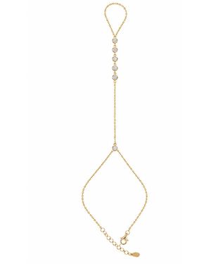 La Soula Jewelry Neutrals Selene Hand Chain - Metallic