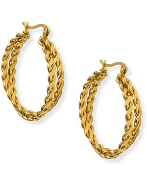 Hoops + Chains LDN Erykah Hoops - Metallic
