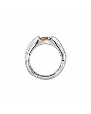 Serotonin Complice Pinky Ring With Sapphire - Metallic
