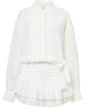 Amy Lynn Carlotta Shirt Skort Dress - White