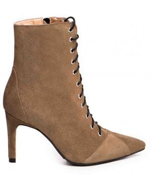 The 5Th Element Neutrals Daria Taupe Mid-Ankle Slim Boots - Brown