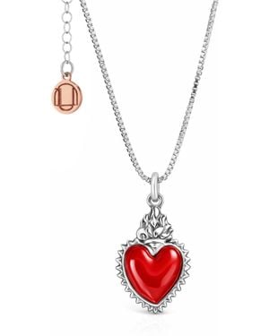 Unaloe Necklace With Heart Pendant – Timeless Love Symbol, Elegant Jewelry - Red