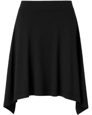 Conquista Asymmetric Flared Skirt – Modern, Flowy, Effortlessly Versatile - Black