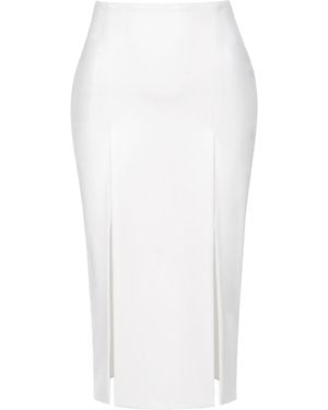 AGGI by HALEWSKI Salma Ecru Skirt - White