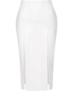 AGGI by HALEWSKI Salma Ecru Skirt - White