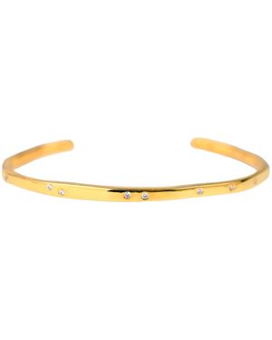 Zynnia Collective Studded Slim Cuff - Metallic