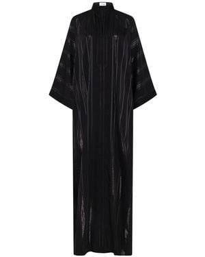 Belyed Handcraft Tinhinan – Silk Crepe Kimono By Belyed - Black