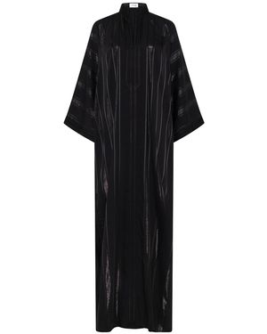 Belyed Handcraft Tinhinan – Silk Crepe Kimono By Belyed - Black