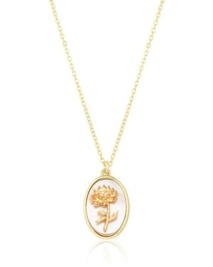 SET & STONES Katrina Birth Flower Necklace - Metallic