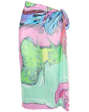 Paloma Lira Pastel Beach Wrap - Green