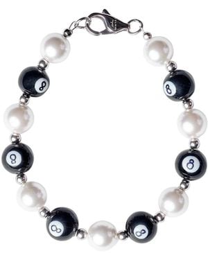 WHYAT Hand-Painted Pool-Ball Pearl Bracelet - Multicolour