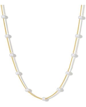 Formation Co. Jewellery Gaia Pearl Chain Necklace - Metallic