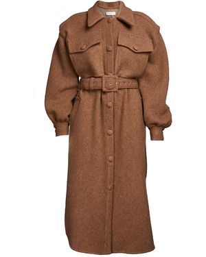 Sofia Tsereteli Oversize Coat - Brown