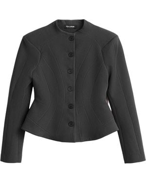 Nocturne Structured Peplum Jacket - Black