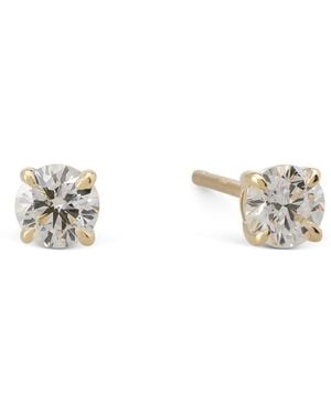 Dolcetto Designs Lab Grown Round Diamond Studs - Metallic