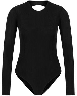NAZLI CEREN Teresa Bodysuit - Black