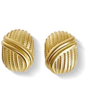 Anisa Sojka Chunky Earrings - Metallic