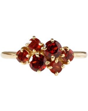 Lee Renee Garnet Cluster Ring - Red