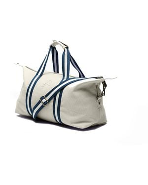 Fenella Smith Cream Bodhi Explorer Duffle Bag - Blue