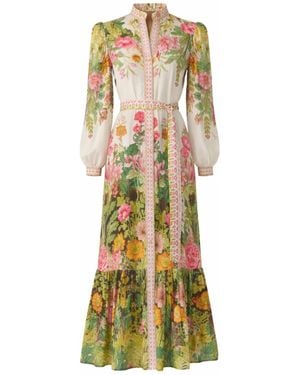 Raishma Neutrals Carey Dress - Metallic
