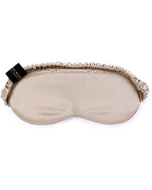 Silk Works Neutrals Caramel Mulberry Silk Eye Mask - Pink