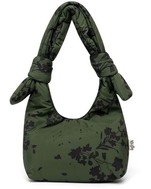 Lefrik Biwa Puffy Mini Bag Floral - Green