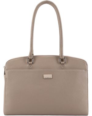 Paul Costelloe Marina Leather Shoulder Bag - Grey