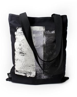 Qu Rollers Canvas Tote Bag - Black