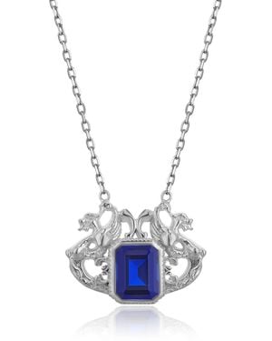 Stefan Tiron Lancelot Silva Neclace - Blue