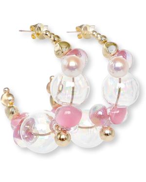 Malolo Jewelry Sea Foam Earrings Original Peony - Pink