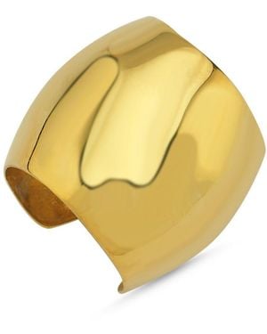 LINYA JEWELLERY Jeni Big Ear Cuff Earrings - Yellow