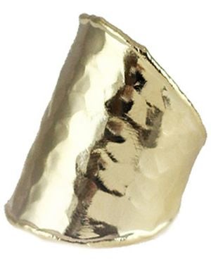 Marcia Moran Viona Open Hammered Ring - Metallic