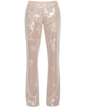 OW Collection Neutrals Ruby Sequin Pants - Natural