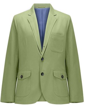 Guards London Branford Lightweight Tailored Cotton Blazer - Green