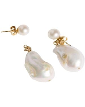 Florentis Jewellery Pearl Drop Earrings - White