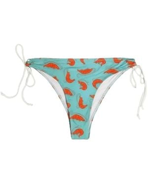 Brasini Swimwear Natalie Tie Side Bikini Bottom - Blue