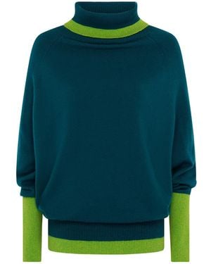 Beatrice von Tresckow Jade Cashmere Roll Neck Jumper - Green
