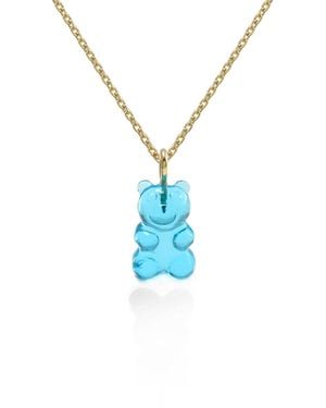 Hye Jane Jewelry Quartz Gummy Bear Necklace - Blue
