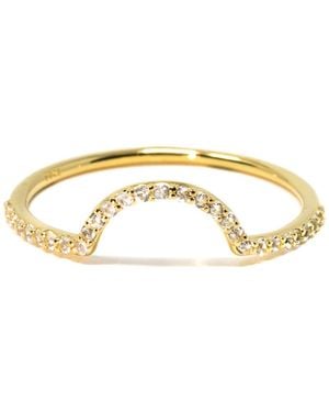 NASI SILVER Ora Half Eternity Ring- Topaz - Metallic