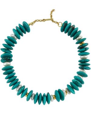 LINYA JEWELLERY Nysa Large Necklace - Green