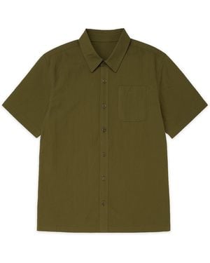 Éclectique Designer Short Sleeve Casual Shirt - Green