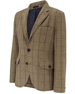 Guards London Allenby Wool Tweed Blazer - Green