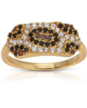 Native Gem Maneater Leopard Id Ring - Metallic