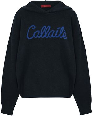 CALLAITE Cashmere Stella Hoodie - Blue