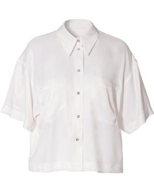 AGGI by HALEWSKI Mia Bright Short Sleeves Shirt With Bikini - White