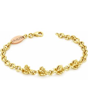 Unaloe Alba Floral Rose Bracelet - Metallic