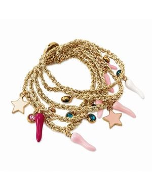 Hilo De Mar Layered Crochet Bracelet - Metallic