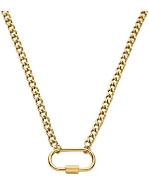 Bermuda Watch Company Maivelle Lexi Carabiner Chain Necklace - Metallic