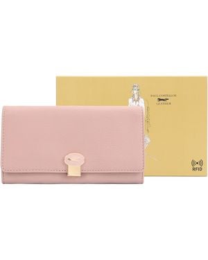 Paul Costelloe Claire Leather Purse - Pink
