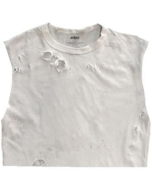 Other Cropped Thrasher Tank - Grey